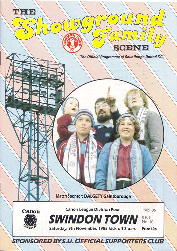 <b>Saturday, November 9, 1985</b><br />vs. Scunthorpe United (Away)